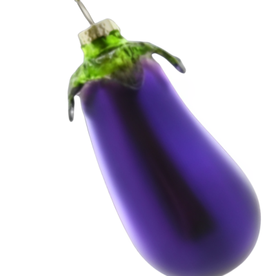 Christmas bauble - Aubergine