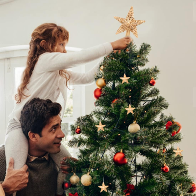 Bole de Navidad - Cimier de la estrella del abeto