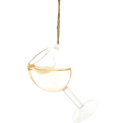 Christmas bauble - Glass of chardonnay wine