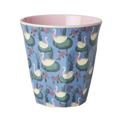 Medium cup - Blue - Swan Lake Print