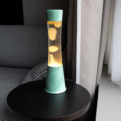 Lampe à lave - Menthe / Beige