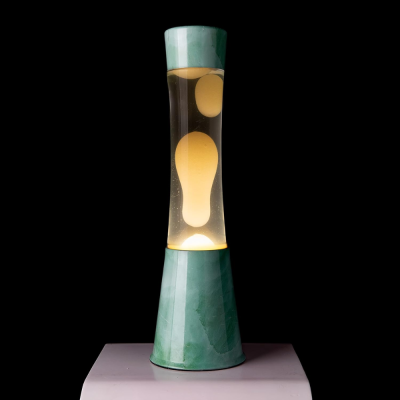 Lampe à lave - Menthe / Beige