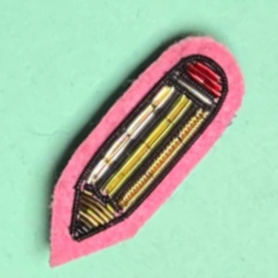 Broche - Crayon