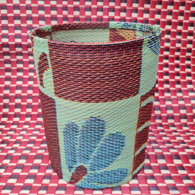 Treated basket - Size L - Red and Blue