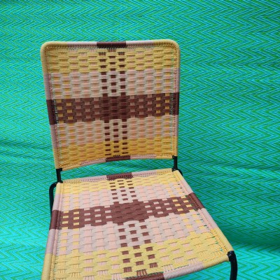 Silla recta - Rutas horizontales Brown/Jaune