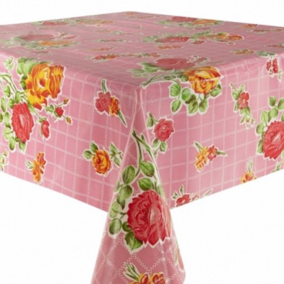 Toile cirée L120 au décimètre - Roseraie / Rose