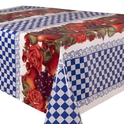 Scented Canvas L120 - Azul / Azulejos - Flores y Frutas