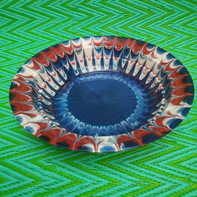 Grande Assiette Creuse - Rojo/ Bleu