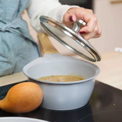 Lida de vidrio para estufa de 16 cm - cocción