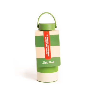 Isothermal bottle (1L) - khaki striped