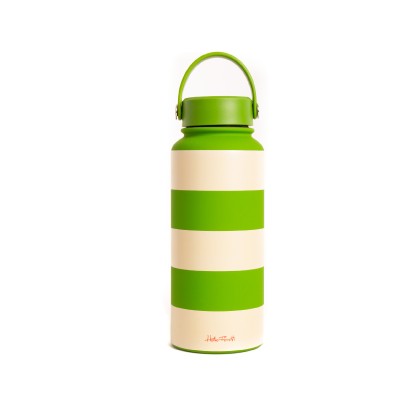 Isothermal bottle (1L) - khaki striped