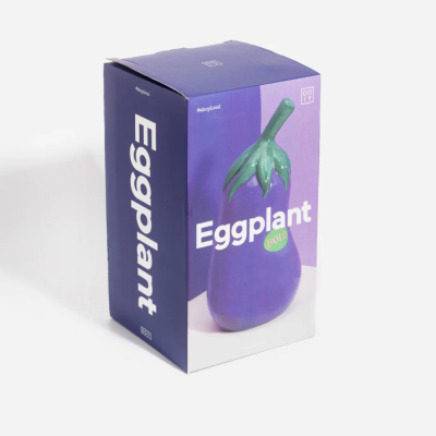 Pot of utensils - Eggplant