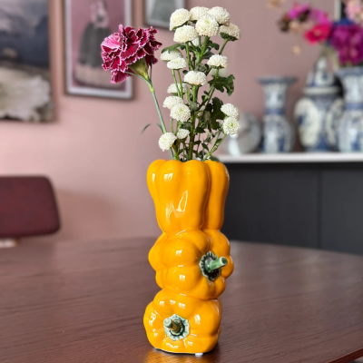 3 pepper vase - yellow