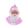 Navidad Ball - Vintage Santa Claus Rosa