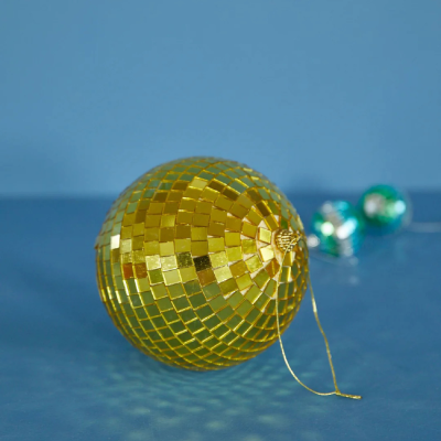 Boule Disco - Dorée 15cm