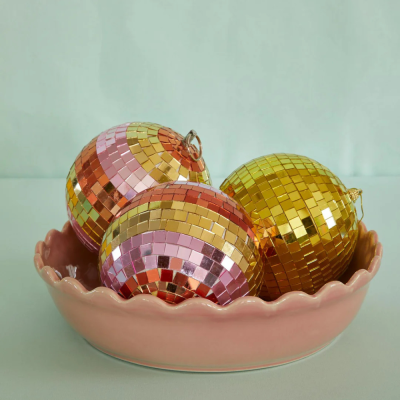 Boule Disco - Dorée 15cm