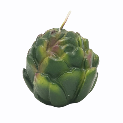 Artichoke-shaped candle