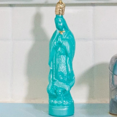 Virgin of Guadeloupe plastic 20cl - Green mint