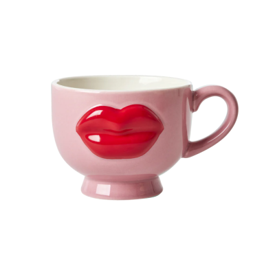 Céramique Mug - Lèvres rouges