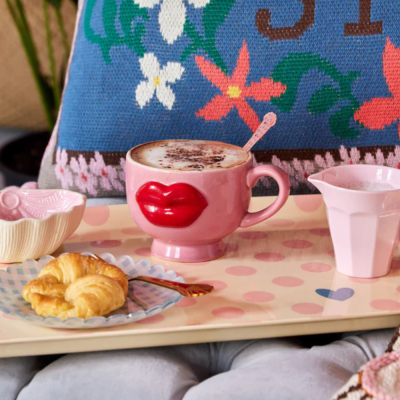 Céramique Mug - Lèvres rouges