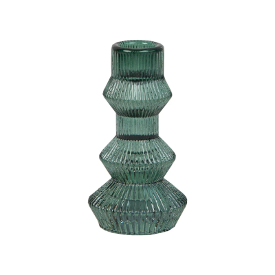 Geometric candlestick - Large - Sage green