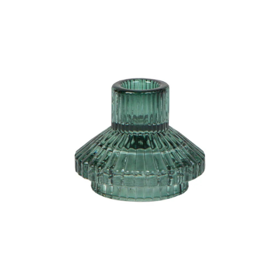 Geometric candlestick - Small - Sage green