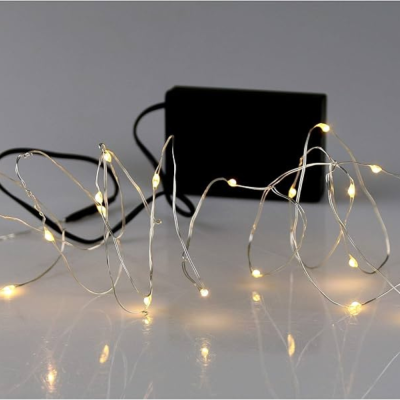 Silver garland - 130 lights - 2 meters