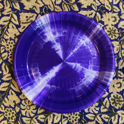 Assiettes plates - Orange, Vert ou Violet