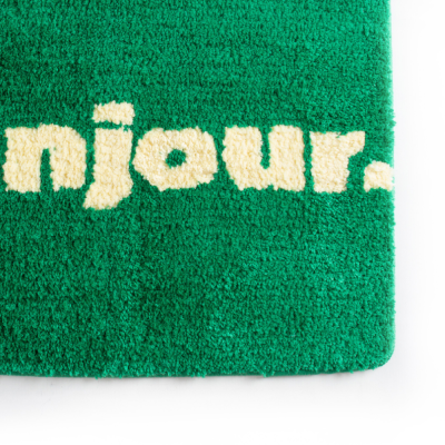 Bath mat "Hello" - Green