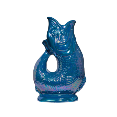 Carafe glouglou XL - Bleu Pétrole lustré