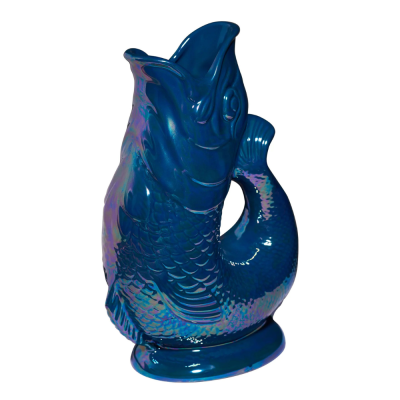 Carafe glouglou XL - Bleu Pétrole lustré