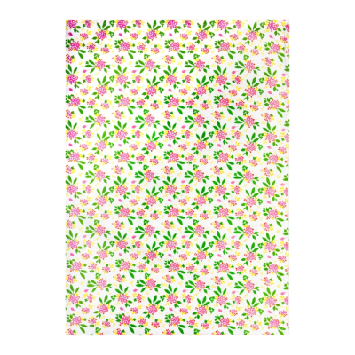 Torchon - Fleurs vertes