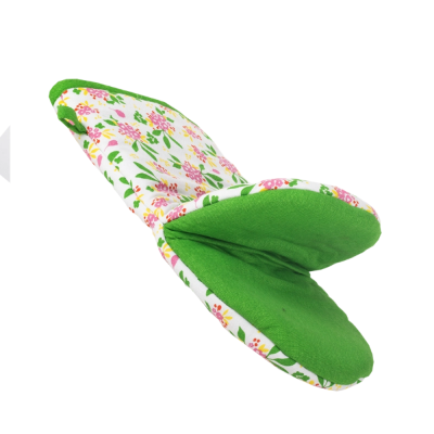 Gants pour le four - Fleurs vertes