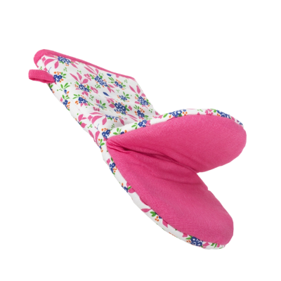 Gants pour le four - Fleurs roses