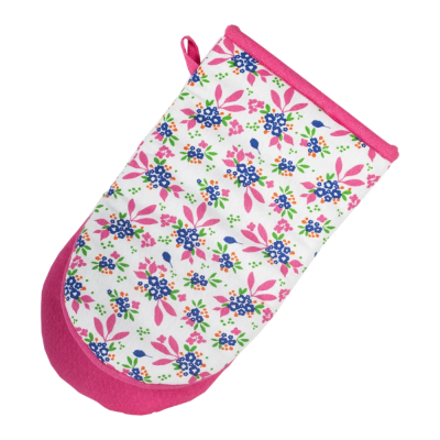 Gants pour le four - Fleurs roses