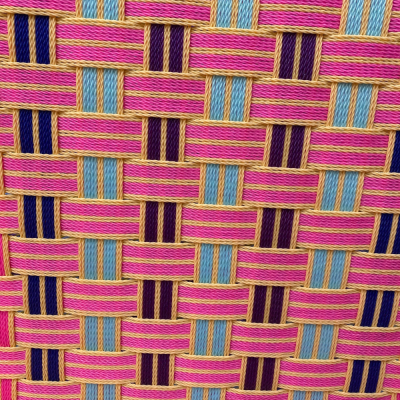 Round Chair - Pink and Blue - Stripes