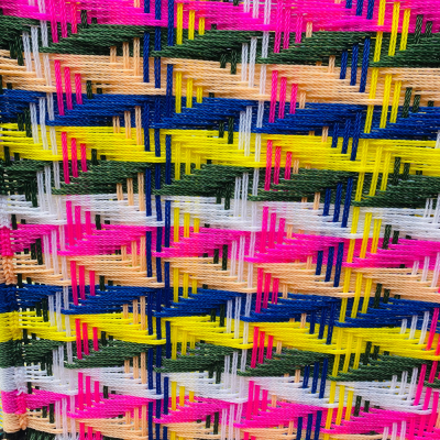 Round Chair - Pink, Green and Yellow - Reasons