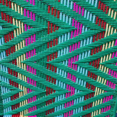 Silla redonda Bass - Verde y Rosa