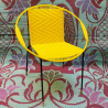 High Round Chair - Yellow plain