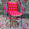 High Round Chair - Rose and Red