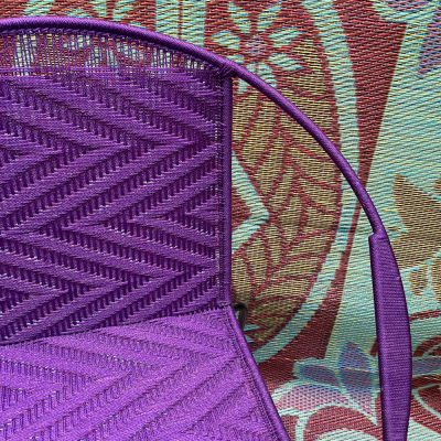 High Round Chair - Violet plain
