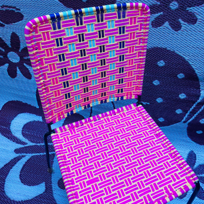 Silla derecha - Rosa y Azul