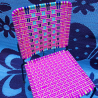 Silla derecha - Rosa y Azul