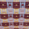 Silla derecha - Beige, Marrón y Amarillo
