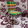 Silla derecha - Verde, Amarillo, Rojo, Azul claro, Rosa