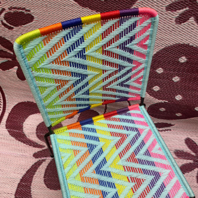 Silla derecha - Fluo verde, Azul claro, azul, naranja