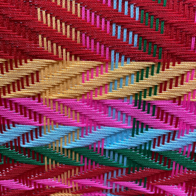Chaise droite - Rouge, Jaune, Rose