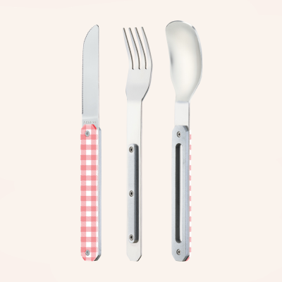 Nomade cutlery - Vichy rose
