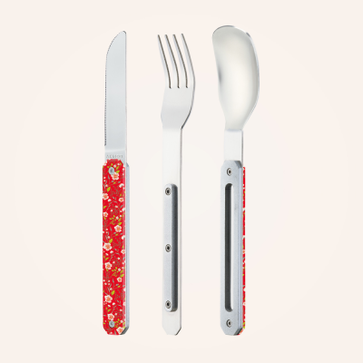Nomad Cutlery - Red Helianthemum