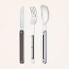 Nomade cutlery - aluminio gris oscuro